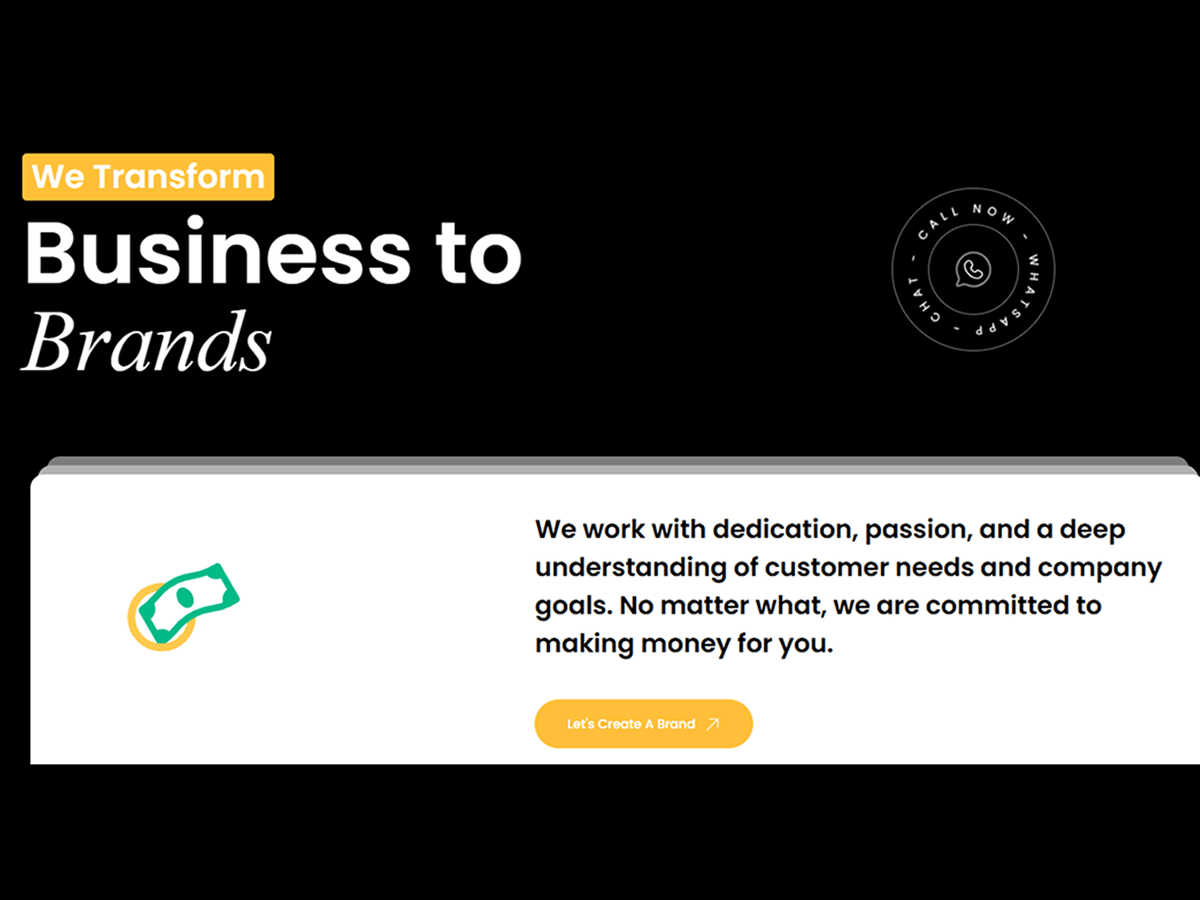Brandsaur website preview
