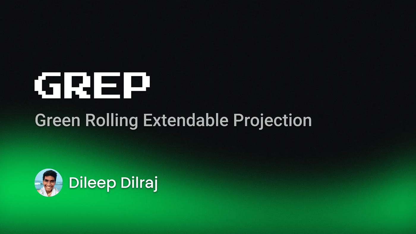 GREP green screen product design